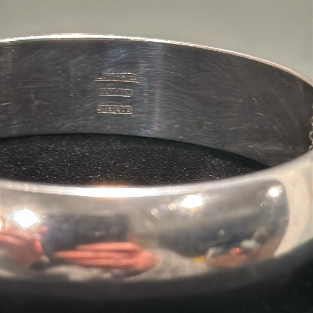 Vintage E. Dragsted Sterling Silver Bangle Cuff - Picture 6 of 9